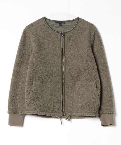 BANANA REPUBLIC」 ジップアップブルゾン S グリーン レディース