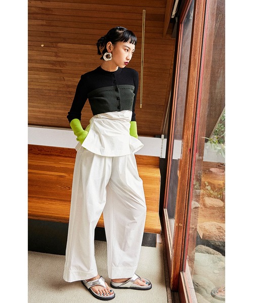 OMMO tシャツ TUCK FLARE BARE TOP レディース : ZOZOTOWN Yahoo