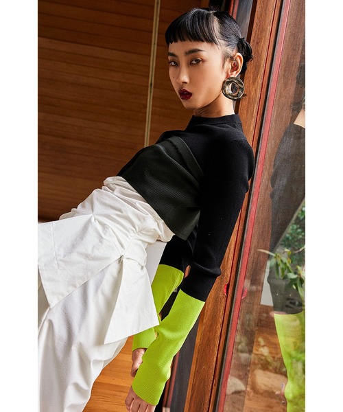 TUCK FLARE BARE TOP OMMO ベアトップ OMMO ONLINE STORE / TUCK FLARE BARE TOP