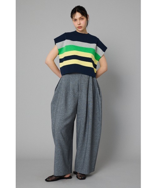 HeRIN.CYE tシャツ Border box tops ボーダーボックストップス
