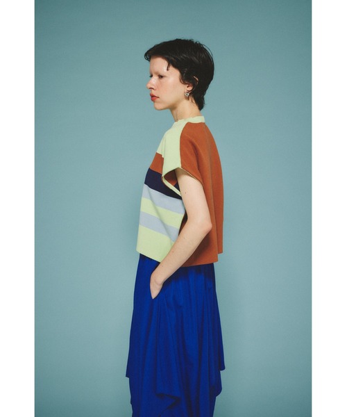えりべんか HeRIN.CYE | Sheer twist tops (Tシャツ・カットソー(長袖