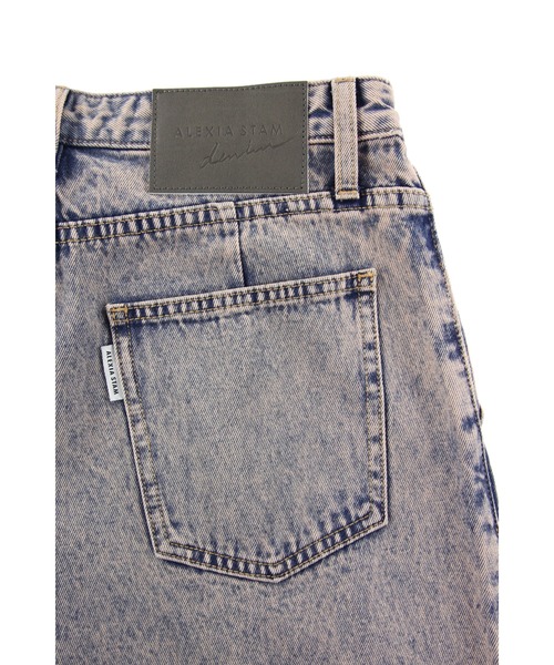 アリシアスタン　カラーデニム　グレー デニム ワイドレッグパンツ ALEXIA STAM ジーンズ デニム デニムパンツ Color Denim Pants