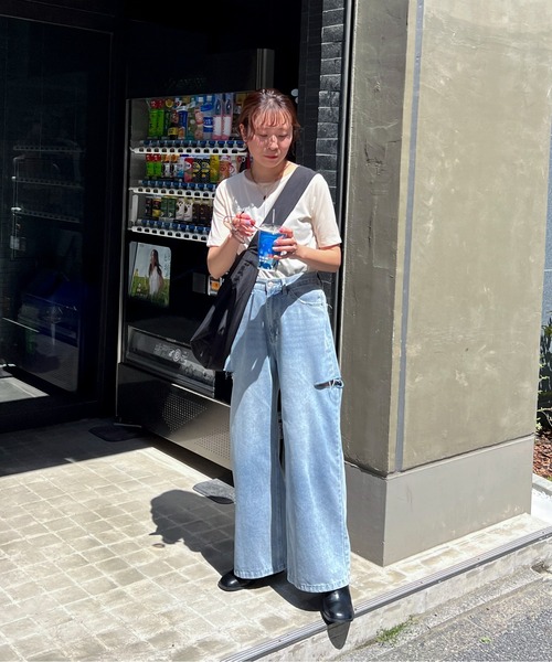 「feepur」 半袖カットソー MEDIUM ネイビー レディース