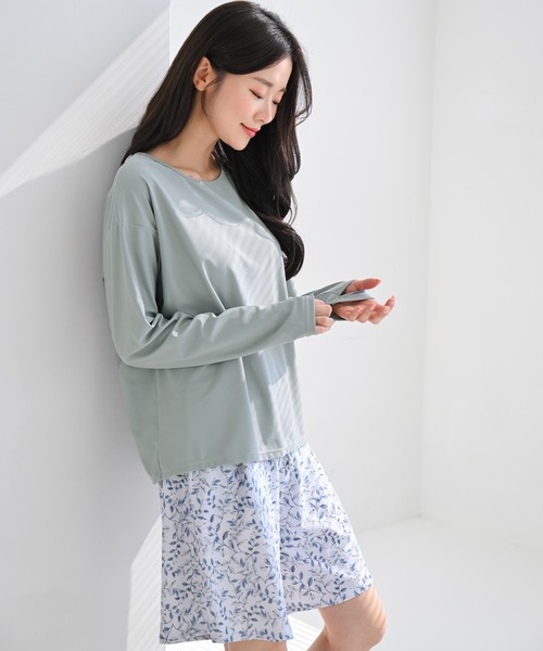 OSYAREVO ラッシュガード 水着 レディース 体型カバー 紫外線