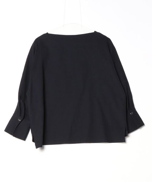 「Le Minor」 長袖ブラウス 38 ネイビー レディース