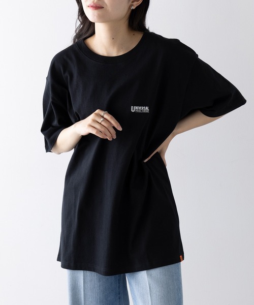 tシャツ 「UNIVERSAL OVERALL」EMBROIDERY TEE U2523249 レディース