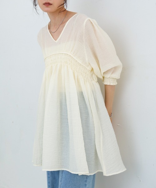 【超美品】DRESS VAN NOTEN ミニワンピース　チュニック BAB ワンピース ギャザーミニワンピース/チュニック : ZOZOTOWN