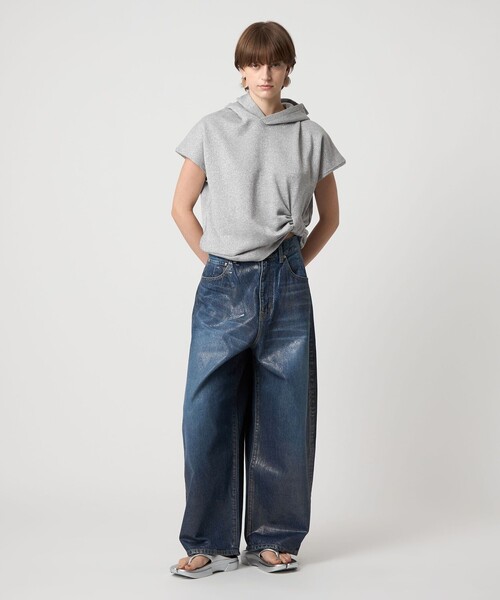ASTRAET（アストラット） tシャツ 「ASTRAET」ラメ ウラケ フーデッド