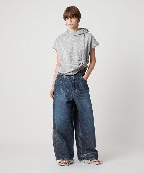 ASTRAET（アストラット） tシャツ 「ASTRAET」ラメ ウラケ フーデッド