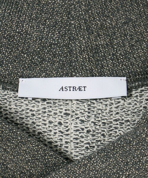 ASTRAET（アストラット） tシャツ 「ASTRAET」ラメ ウラケ フーデッド