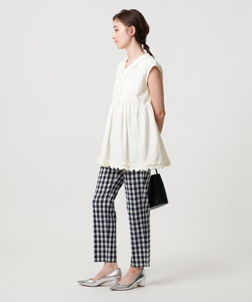 「UNITED ARROWS」 ノースリーブブラウス - ブルー レディース レディースのシャツ / ブラウス（ブルー）｜ユナイテッド