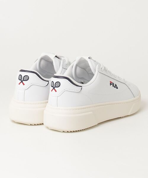 【FILA】フィラ COURT PLUMPY FEATHERY WHITE/NAVY/RED 国内発送 FILA フィラ スニーカー コート プランピー フェザリー