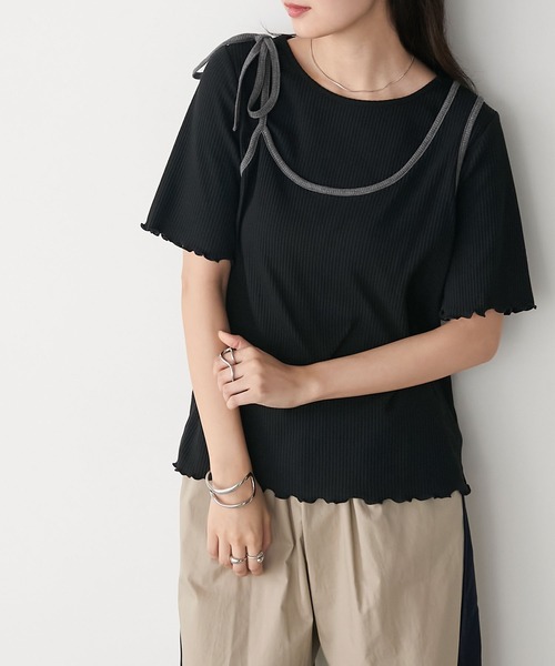 forksy.（フォルクシー） tシャツ 半袖 「forksy.」アシンメトリー