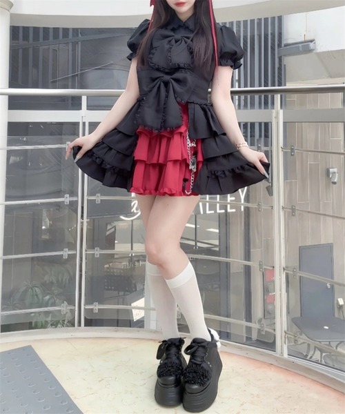 Jamie エーエヌケー ワンピース 半袖 お姫様ブラウス : ZOZOTOWN Yahoo