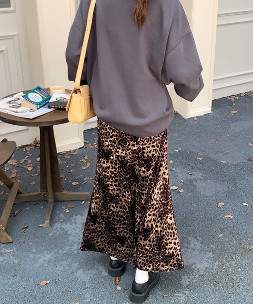 スカート レオパード柄ベロアロングスカート : ZOZOTOWN Yahoo!店
