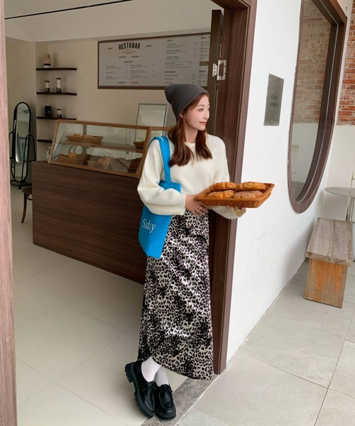 スカート レオパード柄ベロアロングスカート : ZOZOTOWN Yahoo!店