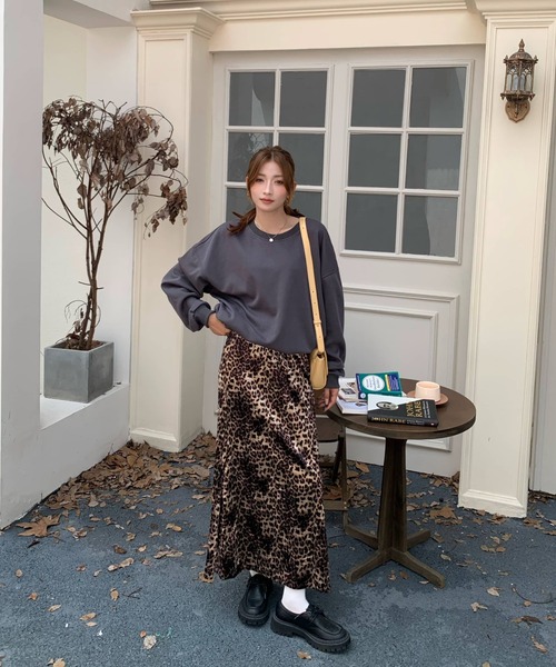 スカート レオパード柄ベロアロングスカート : ZOZOTOWN Yahoo!店