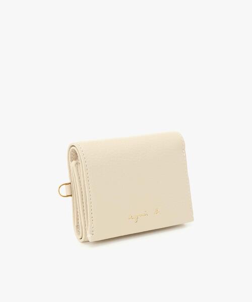 ■agnesb.■レザー 2way 三つ折り 財布ショルダー agnes b. 財布 レザー 2way 三つ折り 財布ショルダー (ZAW02A