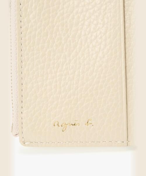 ■agnesb.■レザー 2way 三つ折り 財布ショルダー agnes b. 財布 レザー 2way 三つ折り 財布ショルダー (ZAW02A