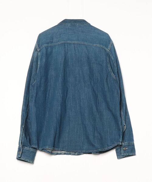 DIESEL◆長袖シャツ/M/コットン/BLU DIESEL 「DIESEL」 長袖シャツ MEDIUM インディゴブルー メンズ