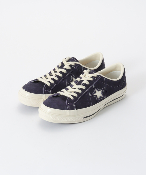 「CONVERSE」 ローカットスニーカー 24.5cm パープル レディース