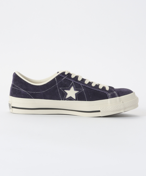 「CONVERSE」 ローカットスニーカー 24.5cm パープル レディース