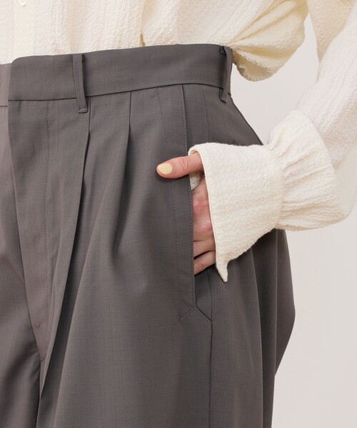 HAVERSACK パンツ 2タックショートパンツ レディース : ZOZOTOWN