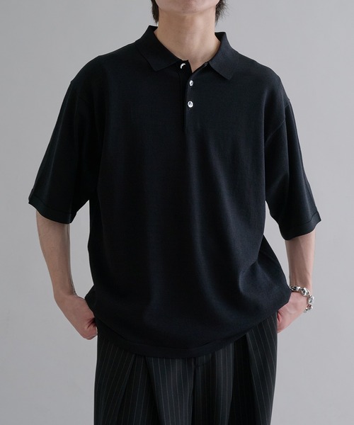 早い者勝ちSupreme ニットポロ チェック柄 ブラック半袖 ポロシャツ 短丈 早い者勝ちSupreme ニットポロ チェック柄 ブラック半袖 ポロシャツ 短