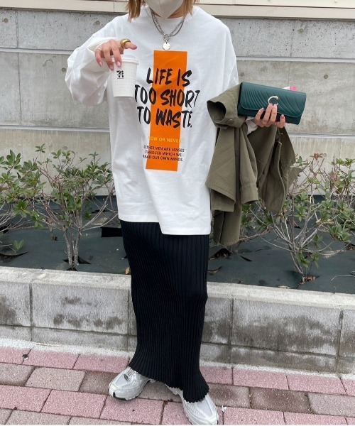「feepur by saya」 長(zhǎng)袖カットソー MEDIUM オフホワイト レディース