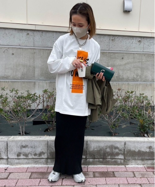 「feepur by saya」 長(zhǎng)袖カットソー MEDIUM オフホワイト レディース