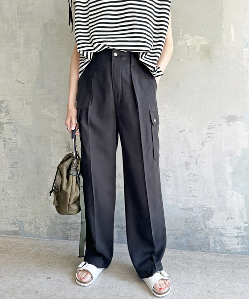 「Spick & Span」 カーゴパンツ 36 カーキ レディース
