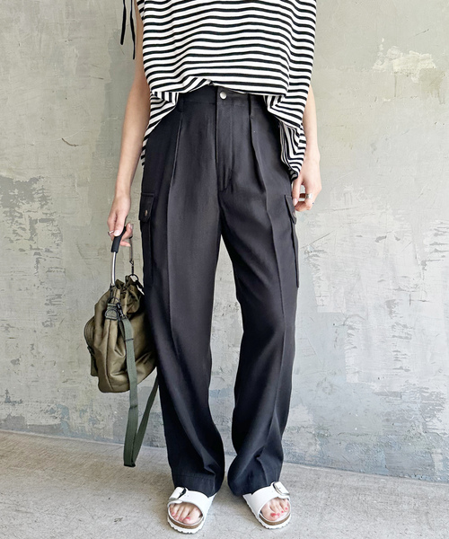 「Spick & Span」 カーゴパンツ 36 カーキ レディース