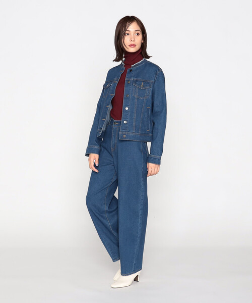「COMME CA MODELS」 デニムパンツ LARGE ブルー レディース
