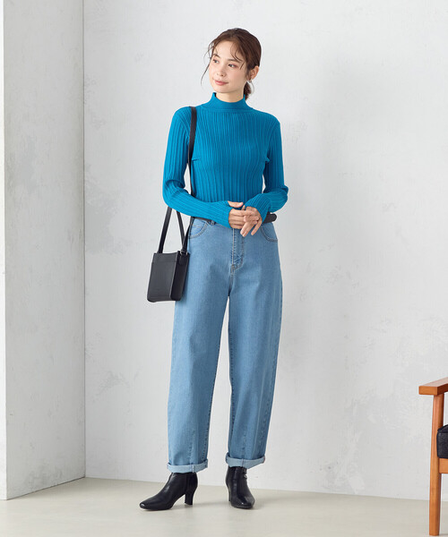「COMME CA MODELS」 デニムパンツ LARGE ブルー レディース