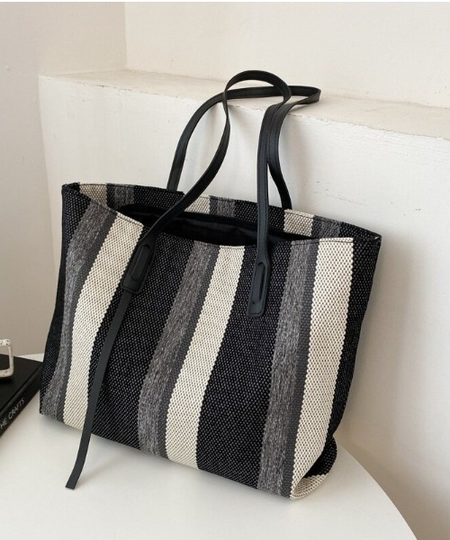 cammie トートバッグ マルチカラーストライプトートバッグ レディース