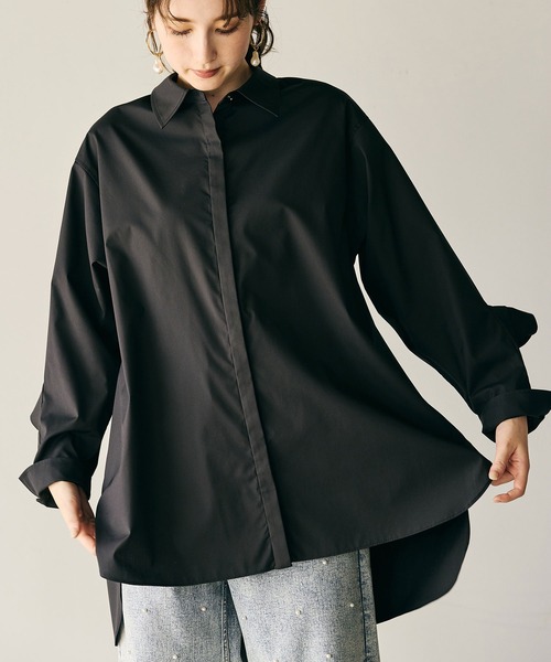 オーディア ミューズ（Audie a Muses）/袖口フリル開きブラウス Audie a Muses（オーディア ミューズ） ブラウス シャツ 袖口フリル