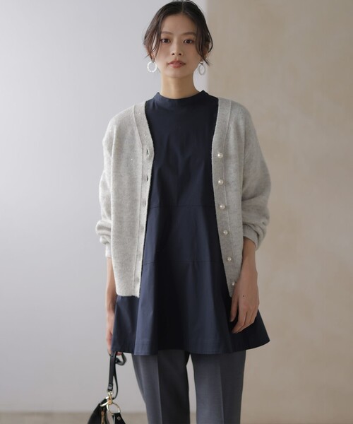 組曲（KUMIKYOKU） カーディガン スパンコールヤーン カーディガン