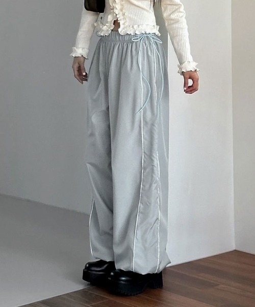 「BARELY BLUE」 カーゴパンツ MEDIUM グレー レディース