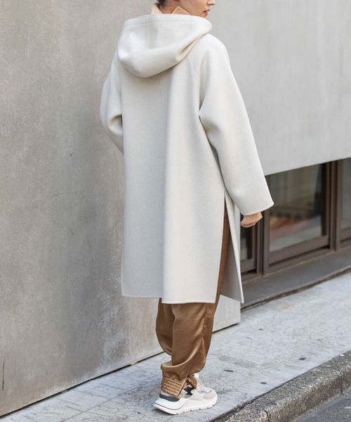 45RPM ダッフルコート ダッフルコート ふわかるWOOLLY＋ ストレッチ アウター ビジネス