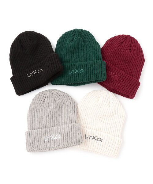 LOVETOXIC ニット帽 ニットキャップ 「LTXC」刺しゅうビーニー キッズ