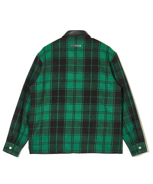 CRIMIE（クライミー） ブルゾン アウター LEATHER COLLAR CHECK CPO