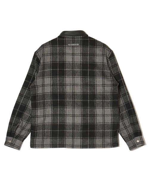 CRIMIE（クライミー） ブルゾン アウター LEATHER COLLAR CHECK CPO