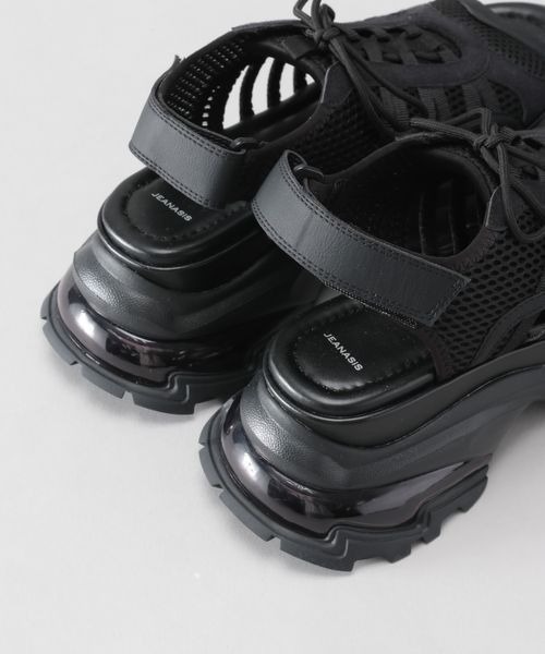 「JEANASIS」 フラットサンダル LARGE グレー レディースの画像