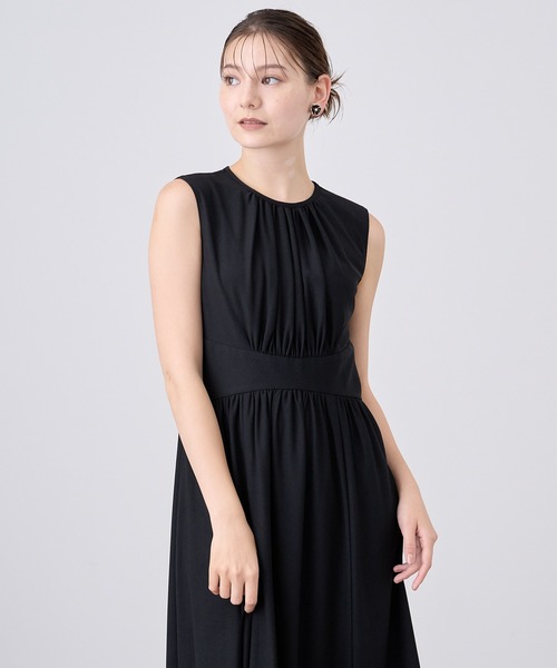 ANAYI 水色 ノースリーブワンピース ANAYI（アナイ） ノースリーブワンピース 36 ブルー レディース