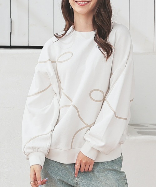 トップス DIANTE FANCY LOGO OVER SWEAT TOPS DIANTE FANCY LOGO OVER SWEAT TOPS｜Yahoo!フリマ（旧PayPayフリマ）