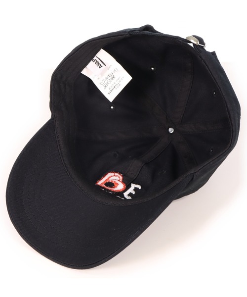 ANEW黒の刺繍ロゴキャップ ANAP（アナップ） キャップ 帽子 I LOVE anap 刺繍 CAP レディース