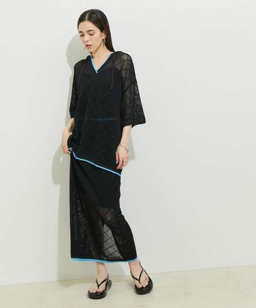 「LE CERCLE par rope'」 半袖ニット FREE グレー系その他 レディース_画像4