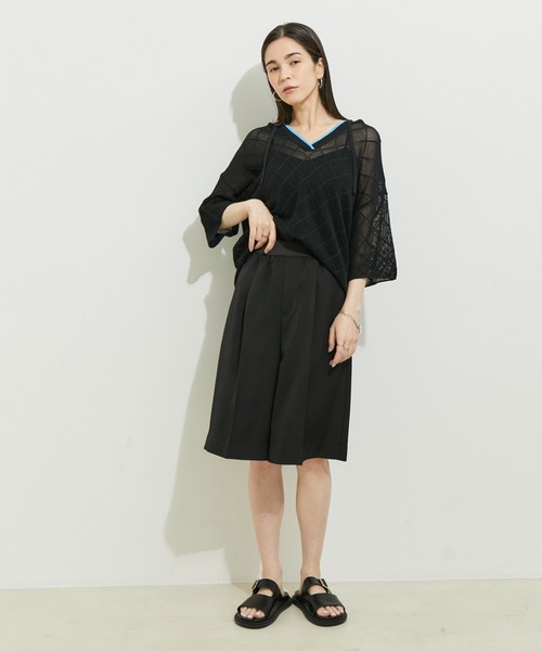 「LE CERCLE par rope'」 半袖ニット FREE グレー系その他 レディース_画像8