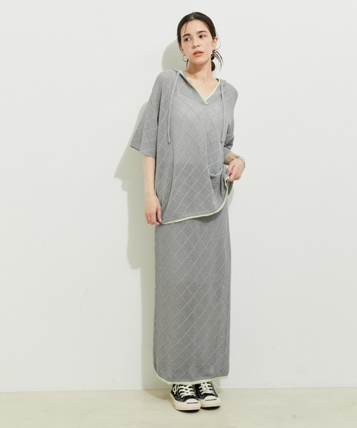 「LE CERCLE par rope'」 半袖ニット FREE グレー系その他 レディース_画像9