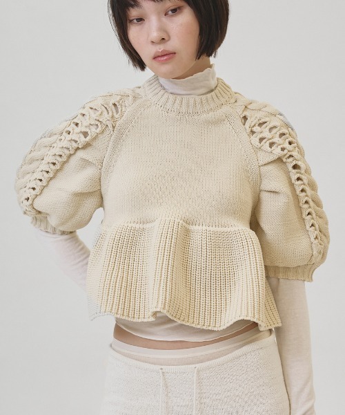 Puffsleeve Knit Tops 新品 ニット TDF TODAYFUL ニット セーター Puffsleeve Knit Tops レディース